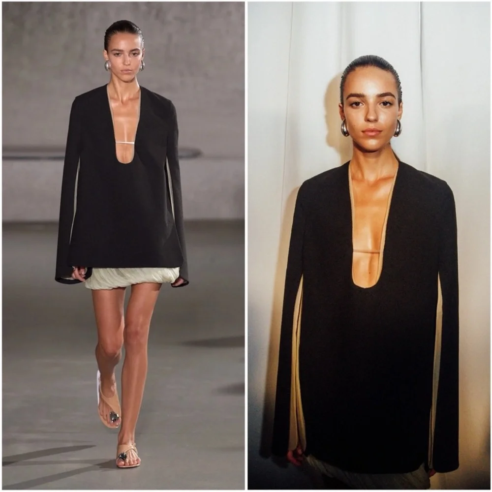 NWT Tory Burch STRETCH COTTON CREPE TUNIC $1,298  Runway 0 $1,298